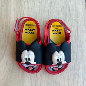 Mickey Mouse Mini Melissa EUC sandals sz 7